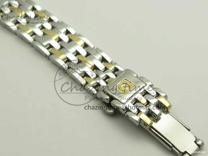 0106 Attractive De Ville Prestige Ladies 32.7mm SS MKF 1:1 Best Edition White Dial Roman Markers on SS YG Bracelet MIYOTA 7965